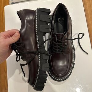 Marc Fisher | Leather Burgundy Chunky Oxford